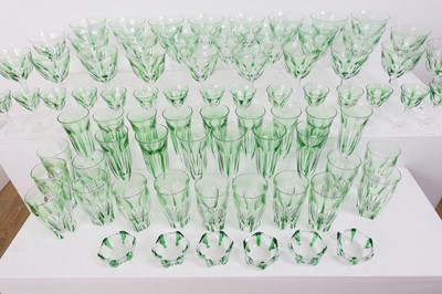 Lot 199 - A part suite of Moser 'Lady Hamilton' glasses