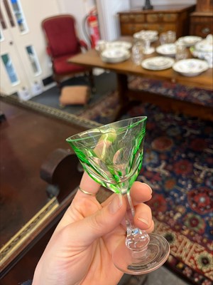 Lot 199 - A part suite of Moser 'Lady Hamilton' glasses