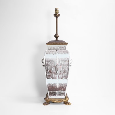 Lot 100 - A Chinese copper-red vase