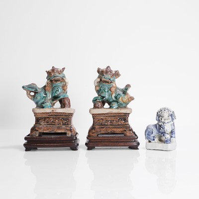 Lot 405 - A group of three Chinese incense holders