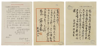 Lot 378 - A collection of Chinese handwritten letters and notes