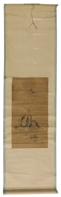 Lot 301 - A Japanese hanging scroll