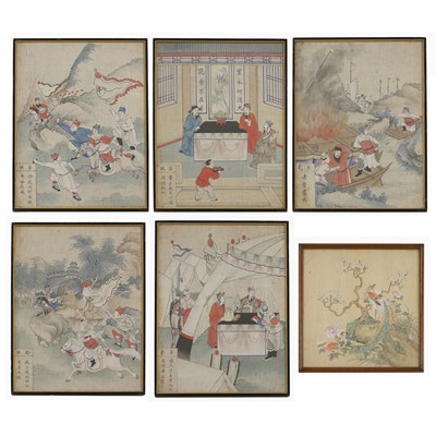 Lot 400 - A collection of Chinese gouache paintings