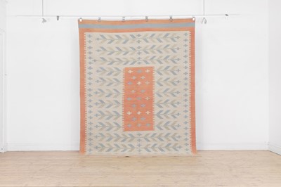 Lot 228 - A flat-weave kilim wool rug of Scandinavian design