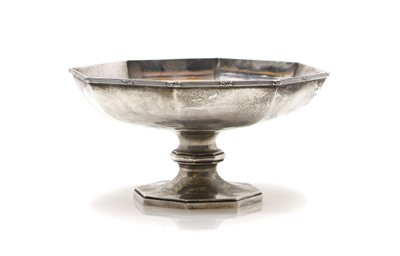 Lot 79 - A silver pedestal bowl