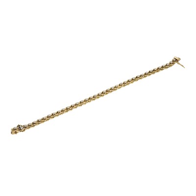 Lot 147 - A diamond line bracelet