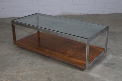 Lot 222 - A Merrow Associates' rosewood and chrome coffee table