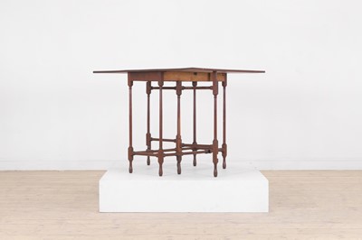 Lot 185 - A George III mahogany spider-leg Pembroke table