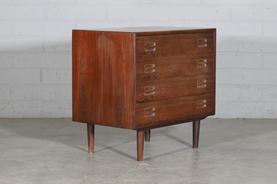 Lot 181 - A Danish rosewood chest of drawers