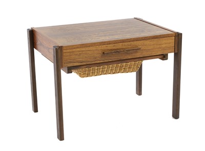 Lot 436 - A Danish rosewood sewing table