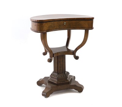 Lot 663 - A mahogany work table