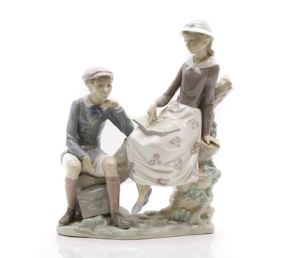 Lot 361 - A Lladro porcelain group