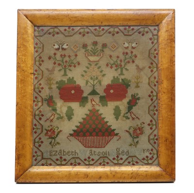 Lot 538 - A needlework sampler