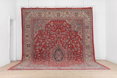 Lot 177 - A Sarouk wool carpet