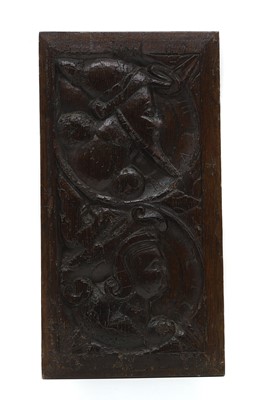 Lot 508 - An oak Romayne panel