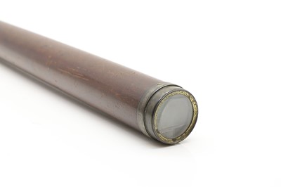 Lot 576 - A mahogany and brass telescope