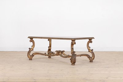 Lot 69 - A carved giltwood coffee table