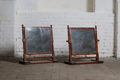 Lot 54 - Two Regency mahogany dressing table mirrors