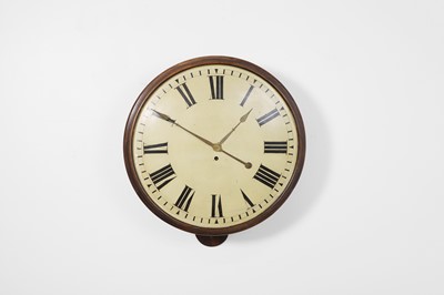 Lot 510 - A large mahogany wall clock