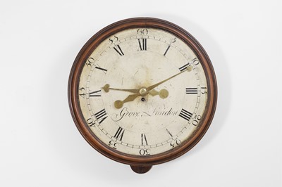 Lot 520 - A large mahogany wall clock