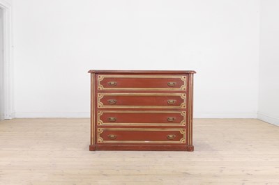 Lot 322 - A painted pine commode