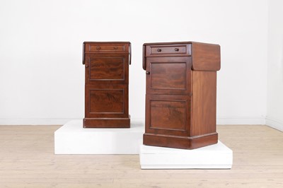 Lot 574 - A pair of George IV mahogany library pedestals