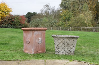 Lot 636 - A group of two garden planters