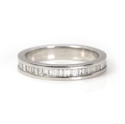 Lot 1109 - A platinum diamond eternity ring