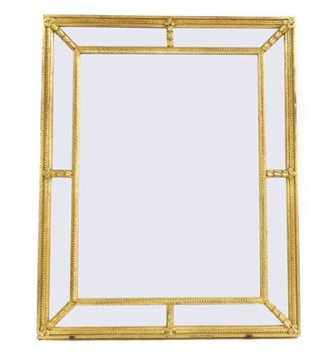 Lot 732 - A giltwood and composition boarded glass mirror