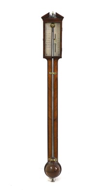 Lot 756A - A George III mahogany stick barometer