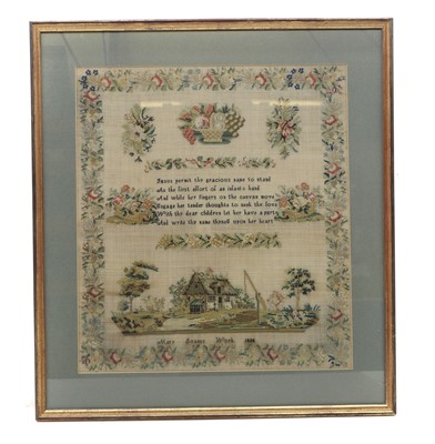 Lot 602 - A George IV sampler