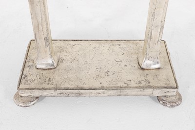 Lot 613 - A silvered steel 'Peristyle' console table by Soane Britain