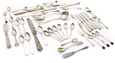 Lot 47 - A collection of silver flatware