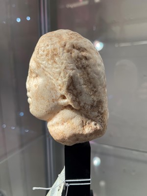 Lot 278 - A Greek Hellenistic marble head of Aphrodite