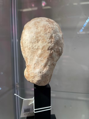Lot 278 - A Greek Hellenistic marble head of Aphrodite