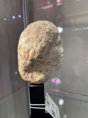 Lot 278 - A Greek Hellenistic marble head of Aphrodite