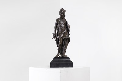 Lot 105 - A patinated bronze figure of Ajax