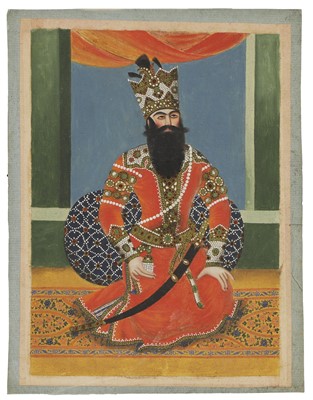 Lot 239 - A Persian portrait of a prince