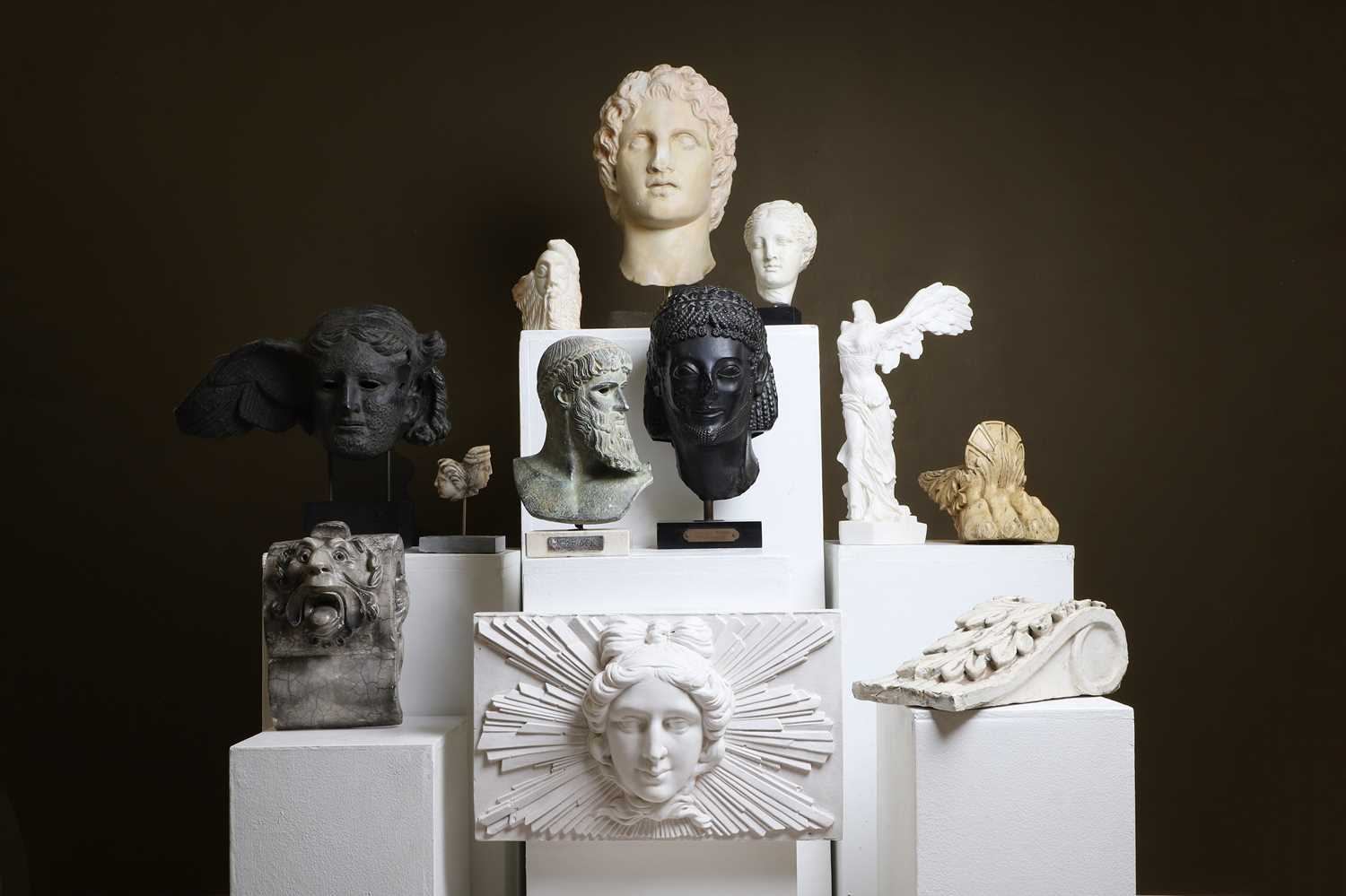 Lot 124 - A group of plaster and composite sculptures after the antique