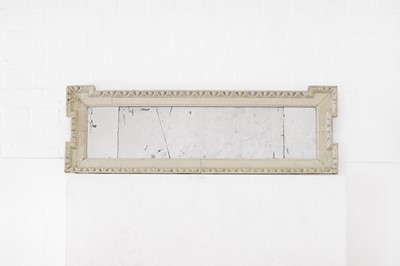 Lot 572 - A George II painted pine overmantel mirror