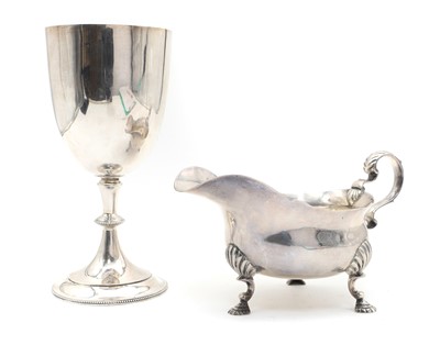 Lot 27 - A late Victorian silver goblet