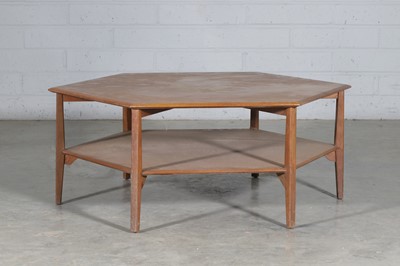 Lot 471 - A hexagonal teak table