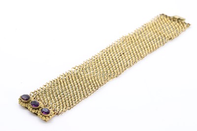 Lot 1006 - A 19th-century mesh bracelet