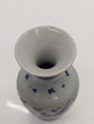 Lot 206 - A Chinese celadon-glazed cong vase