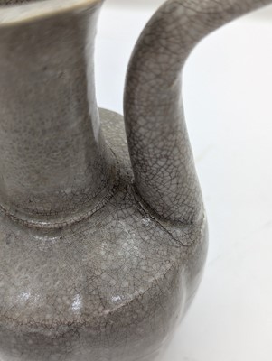 Lot 206 - A Chinese celadon-glazed cong vase