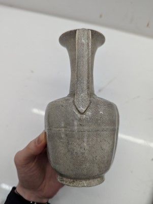 Lot 206 - A Chinese celadon-glazed cong vase