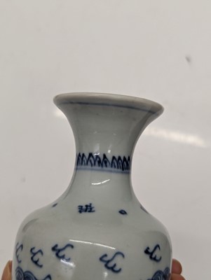 Lot 206 - A Chinese celadon-glazed cong vase