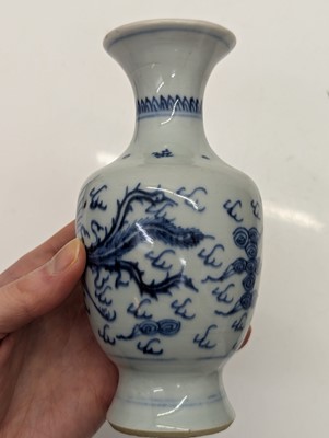 Lot 206 - A Chinese celadon-glazed cong vase