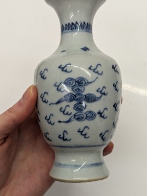 Lot 206 - A Chinese celadon-glazed cong vase