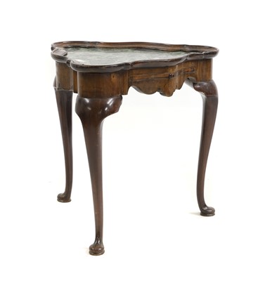 Lot 684 - A George I-style mahogany and marble side table